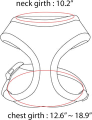 Puppia Dotty Dog Harness Over-The-Head No Pull No Choke Walking Training Adjustable for Small & Medium Dog, X-Small, Pink