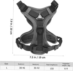 POPETPOP Dog Vest Harness Leash Small Breed Reflective Breathable for Pet Owners