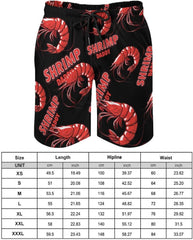 Shrimp Daddy Men's Swim Trunks Quick Dry Hawaii Board Shorts Mesh Lining Beach Swimwear with Pockets