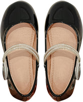 Girls Dress Shoes Paten𝐭 Ballerina Flat𝐬 Kids Toddler Girls Mary Jane Low Heels Student Uniform Shoes for School