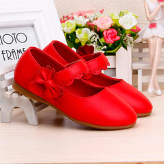 Toddler Girls Dress Shoes Flower Girl Little Kids Mary Jane Ballet Flats Bow Wedding School Party Communion Shoes
