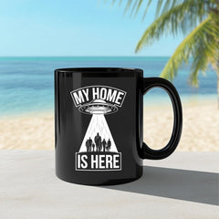 My Ride | Alien Flying Saucer UFO Abduction T b Coffee Mug, Gift For Men, Women, Coffee Cup 11oz - 15oz