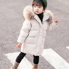 2024 Winter Warm Coat for Kids Girls Coat Winter Windproof Thicken Coat Jacket Child Warm Outerwear Xmas Gifts