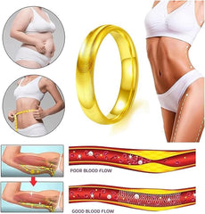 Gold Stackable Rings for Women Chunky Statement Rings Lymphatic Drainage Wellness Jewelry