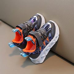 Kids' Light-Up Running Shoes Toddler Baby Boys Girls LED Flashing Sneaker Athletic Shoes with Strap