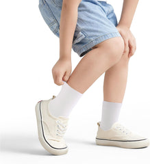 6 Pairs Unisex Kids Socks for Boys Girls Cotton Crew Dress Socks Casual Basic