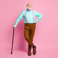 Rambutan Men's Space Collection Bamboo Rayon Seamless Dress Socks, Multi-Color