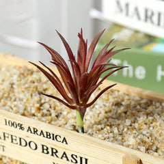 Artificial Plant Fake Flower Exquisite 1Pc Artificial Succulent Plant Garden Lifelike DIY Home Office Bonsai Decoration Home Decor-Green