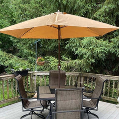 Replacement Umbrella Canopy for 9.8ft 6 Ribs Patio Umbrella 6.6ft Replacement Canopy Cover for Market Umbrella 8.9ft Garden Umbrella Replacement(Canopy Only)