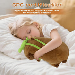 9 Inch Cute Capybara Stuffed Animal with Turtle Backpack - Companion to Relieve Emotions - Skin-Friendly Material - Soft Kawaii Plush Pillow for Birthday Gift for Kids Boys Girls