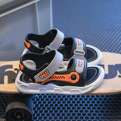 Kids Slippers Size 2 Summer Boys Sandals Baby Shoes Kids Flat Child Beach Shoes Sports Soft Non Toddler Sandal Slides