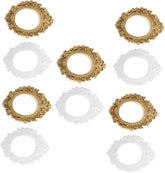 10pcs Photo Frame Gold Jewelry Picture Frame Rustic Frames Small Mini Ornate Frames Bulk Tiny Picture Frames Mini Frame Photo Frames Antique Wedding for White Resin