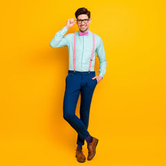 Rambutan Men's Space Collection Bamboo Rayon Seamless Dress Socks, Multi-Color