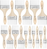 Bates- Chip Paint Brushes, 6 Pack, 1", 2", 3", Synthetic Bristles Painting Brushes, Paint Brushes Set, Chip Brush, Painting Brush, Wood Stain Brush Set, Chip Paint Brushes for Paint, Chip Brushes