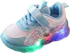 Light Up Shoes for Girls, Toddler Cute Fashion Flashing Running Athletic Sneakers Cute Wedge Sneaker for Girls