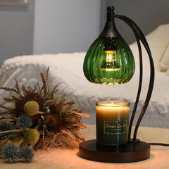 Candle Warmer Lamp with Timer Dimmer - Electric Candle Lamp for Jar Candles with 2 Bulbs - Candle Warmer Light for Scented Wax Valentines Day Gifts New Home Decor for Women Mirror Silver