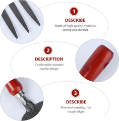 Gardening Tool Fork with Handle Durable Prong Hand Rake for Planting Weeding and Cultivating Flower Vegetable Pots for Bonsai and Tight Spaces