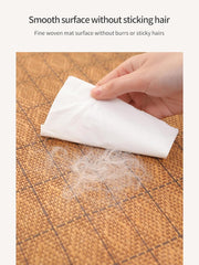 Cooling Mat for Dogs & Cats Rattan- Cooling Mat for Pets, for Dogs (Coffee/Blue) Breathable Dog Bed or Cat Bed in 3 Sizes (Blue, Small(15.7x11.8in))