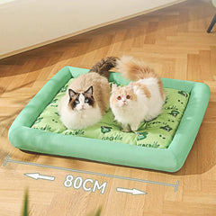 Cooling Bed Antiskid Puppy Cool Pad Cartoon Cooling Cushion Kennel Pad for Small Dogs Dogs Sleeping Cold Mat
