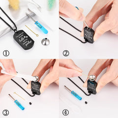 abooxiu Cremation Jewelry for Ashes Urn Necklace for Ashes Memorial Dog Ashes Necklace Cremation Necklace Pet Keepsake Necklace Pawprint Ashes Holde Necklace