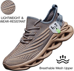 EGMPDA Mens Shoes Running Slip On Tennis Walking Shoes Lightweight Breathable Sneakers for Gym Work Casual Soft Sole Trainers Non Slip Athletic Footwear