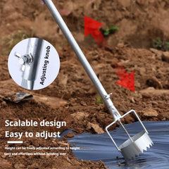 Bulb Planter Mulch Film Hole Puncher, Mulch Film Hole Puncher, Adjustable Bulb Planter & Sod Remover Tool, Stainless Steel Hand Plantation Tool, Various Apertures Available Plant Hole Digging Tool