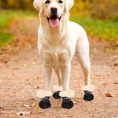 Dog Shoes Paw Protection - Soft Puppy Snow Boots, Puppy Boots for Small Dogs, Dog Snow Boots | Anti-Slip Dog Shoes Waterproof Dog Booties for Snow, Beach, Hiking, Camping