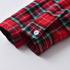 Button Down Shirts for Kids Boys Plaid Lapel Long Sleeve Casual Trendy Tops Toddler Boys Soft Stretchy T Shirts