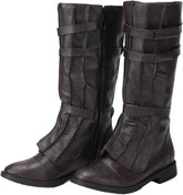 Movie Skywalker Kylo Ren Cosplay Shoes Men Medieval Renaissance Pirate Tall Boot