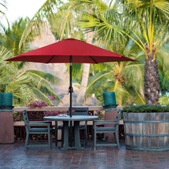 Patio Replacement Parasol Cover Umbrella Cover for 6 Ribs, Water Resistant Garden Umbrella Cover Cloth, Outdoor Parasol Top Fabric Cover Polyester UV Sun Protection(Lake Blue,2.0m/6.5ft)