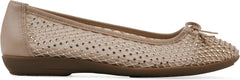 CLIFFS BY WHITE MOUNTAIN Women's Carlicia Cushioned Mesh Ballet Flat