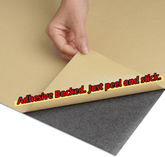 Decotalk Felt Fabric Wallpaper Peel and Stick Brown Felt Fabric Wall Paper Adhesive Felt Velvet Sheets for Crafts Jewelry Box 15.7x120 Inch Flocking Sheets for Drawer Liner Felt Sheets Adhesive Backed