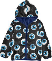 Cartoon Big Eyes Toddler Boys Winter Coat Thick Snow Jacket for Boy 3T