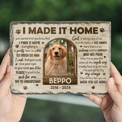 DOPTIKA When Tomorrow Starts Without Me, Personalized Dog Memorial Stone, Pet Memorial Gifts for Dogs, Custom Photo Dog Memorial Gifts, Pet Loss Gifts, Pet Memorial Stone, Dog Passing Away Gifts