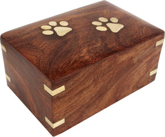 Pet Urn Box - Peaceful Pet Memorial Keepsake Urn for Dogs,Cats (X-Small : 5" x 3" x 2" - 15lbs or 5kg)