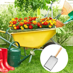 Garden Shovel Garden Hand Trowel, Heavy Duty Hand Shovel with Ergonomic Handle, Small Gardening Tools for Digging, Rust Resistant Gardening Spade Trowel Tools, Orange(3.8mm)