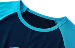 Tebbis Pajamas For Boys Fun Baseball Navy Blue Short Sleeves & Pants 2-Piece PJs Set Kid Comfy Sleepwear Size 6-18