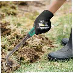 Weed Puller Tool with Dual Side Head 5 Teeth Metal Weed Remover with Extended Handle Hand Easy Removal Hand Weeder Tool for Digging and Shoveling