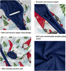 Christmas Gnomes Toddler Boys Winter Coat Thick Winter Jacket for Kids 3T