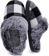 Fuzzy Slippers – Cozy, Plush House Slippers with Wrapped Heel for Ultimate Comfort