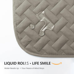 gogobunny 100% Double Sided Waterproof Dog Blanket Soft Pet Bed Cover Reversible Protect Furniture Couch Sofa Car for Puppy Cat Kids (Dark Blue/Light Blue, 30x30 Inch (Pack of 1))