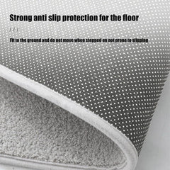 Bath Mats for Bathroom, Microfiber Absorbent Quick Dry Rubber Non Slip Bath Mat,Large Bathroom Rugs,Washable Plush Soft Bathmat for Shower Floor Tub Bathtub Home Decor Accessories Kitchen (Dark Grey)