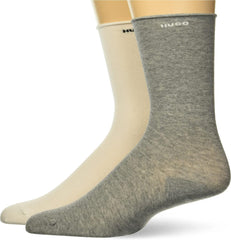 HUGO Men's 2-Pack Solid Cotton Socks