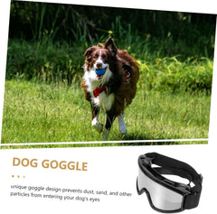 HANABASS Dog Sunglasses for Breeds Uv for Dogs Cats Windproof Eyewear for Outdoor Activities Stylish Pet Glasses Silver