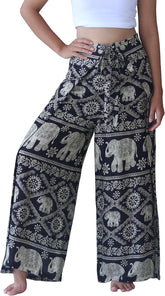 Full Funk Rayon Drive in Wrap Pants Legs Open or Tied Loose Fit in Mixed Artworks