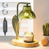 Flower Candle Warmer Lamp with Timer,Dimmable Candle Lamp Warmer,Adjustable Height Candle Warmer for All Jar Candles,Bedroom Living Room Home Decor Aesthetic Christmas Birthday Gifts (Morning Glory)