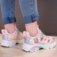 Kid Air Tennis Running Sneakers Athletic Walking Jogging Glitter Lightweight School Sneakers for Big Boys Girls