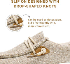 Apakowa Kids Boys Girls Loafers Slip-On Lightweight Comfortable Shoes (Toddler/Little Kid/Big Kid)