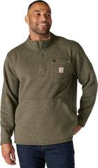 Carhartt Men's 106378 Relaxed Fit Midweight Quarter-Zip Pocket Sweater Fleece