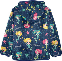 CHIFIGNO Colorful Cartoon Mermaids Toddler Boy Zip up Hoodie Fleece Jacket for Fall Winter 3T